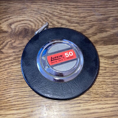Lufkin 50' Tape Measure, White tape HW223 Made in USA