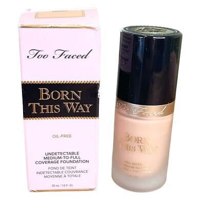 Too Faced Born This Way Undetectable Oil-Free Foundation NUDE 1 Fl Oz NEW