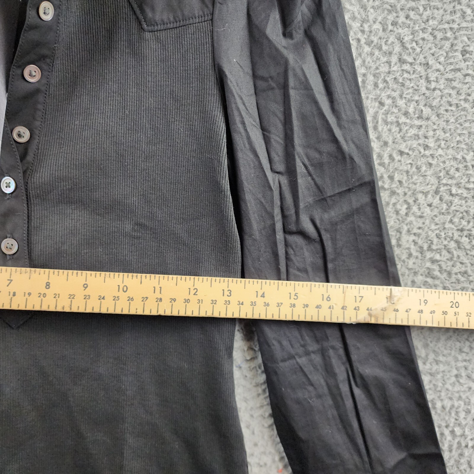 Veronica Beard Hania Collared Top Women's XS Black Collared Button Front L/S - Picture 8 of 14