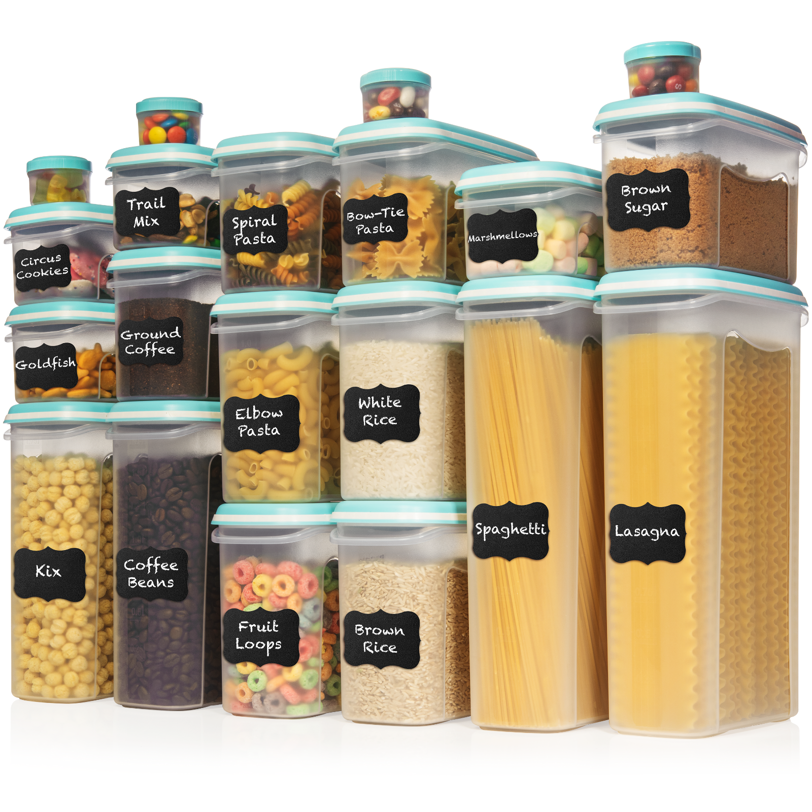 Shazo Multi-Size Airtight, Leak Proof Food Storage Containers, Set of 40  - $49