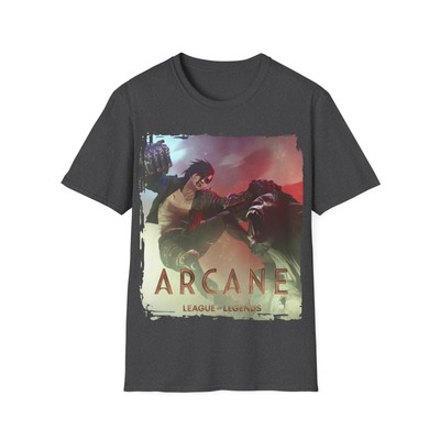 Unisex Gaming shirt Warwick and Vi/ Softstyle / Arcane / league of legends