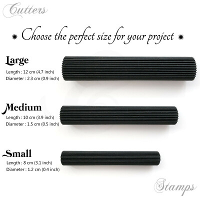 Line Texture Roller | Clay Texture rolling pin | Clay pattern hand roller | 