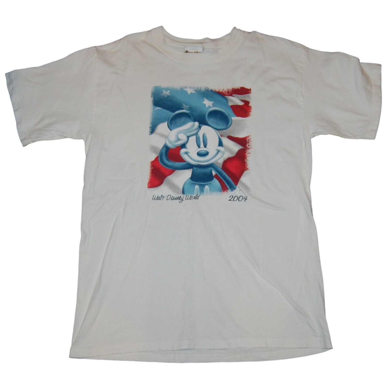 【Disney】Walt Disney World July 4th ミッキーマウス Tシャツ Vintage Walt Disney World 2004 4th of July T-Shirt Tee Short