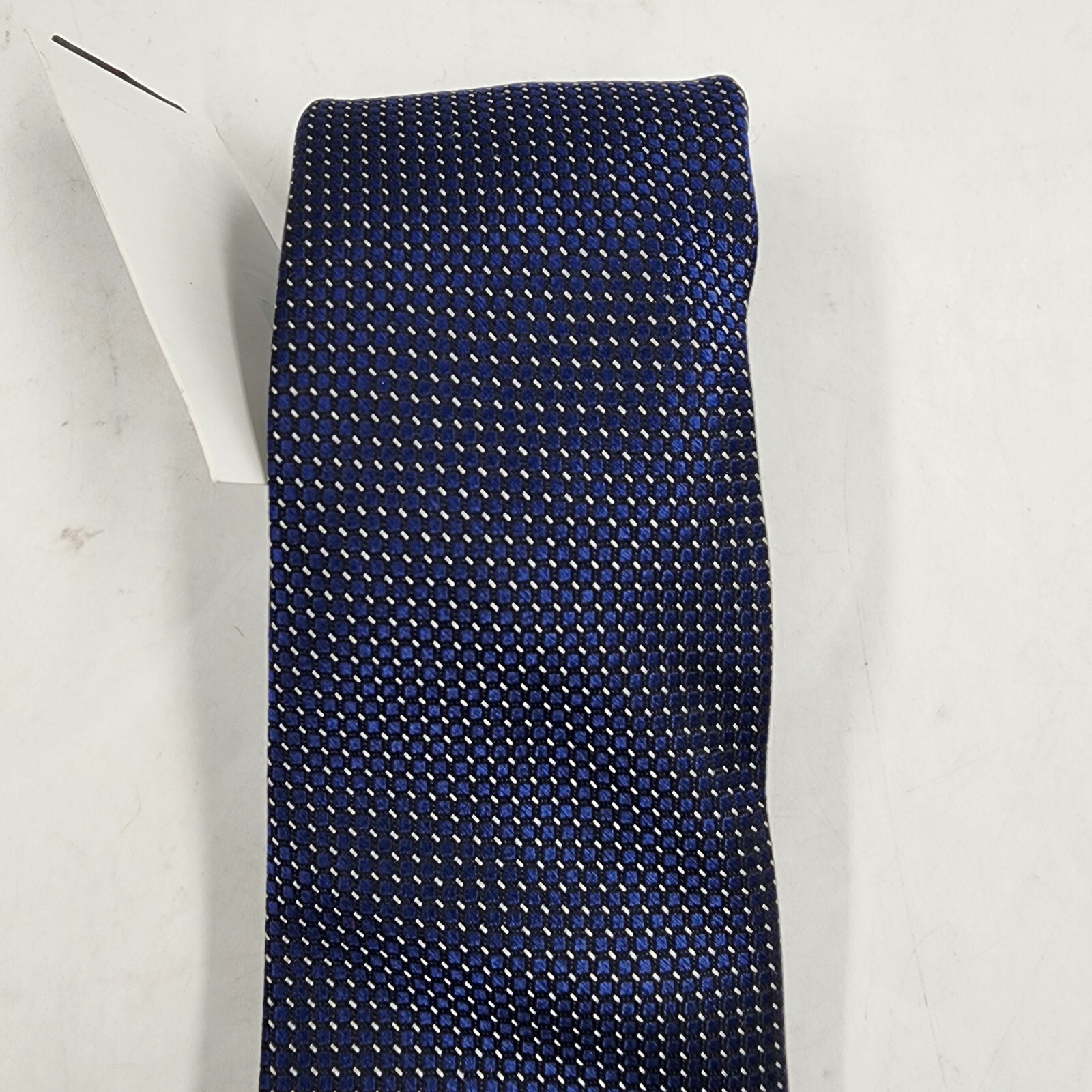 The Men's Store at Bloomingdale's Dot Micro Neat Silk Classic Tie Men's 8 Navy - Picture 2 of 12