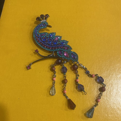 avon peacock brooch