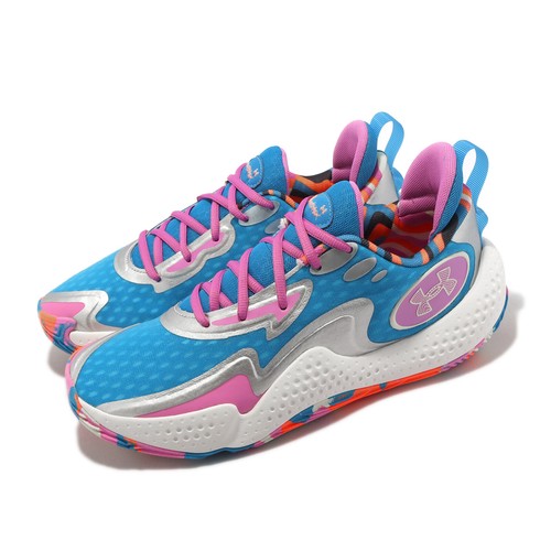 

Мужские баскетбольные кроссовки Under Armour Spawn 5 LE UA Синий Розовый Белый 3026758-400, Spawn 5 Le