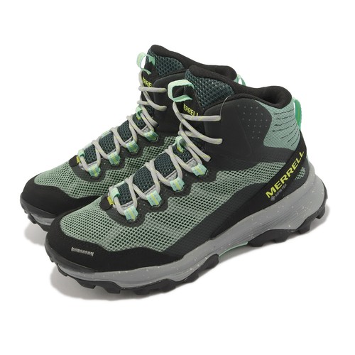 

Merrell Speed Strike Mid GTX Gore-Tex Jade Black Grey Women Outdoors J067368, Черный, Speed Strike Mid Gtx