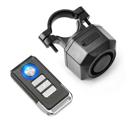 USB Charging Bike Anti Theft Alarm with Remote Vibration Sensor Security System