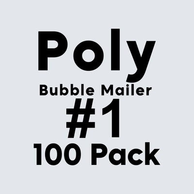 USA Made Poly Bubble Mailers (#1) 7.25x12.5 Inches Shipping Padded Envelopes Wit