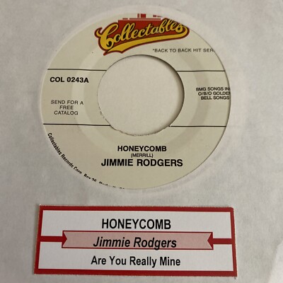 Jimmie Rogers 45 Honeycomb / Are You Really Mine NEW reissue unplayed pop