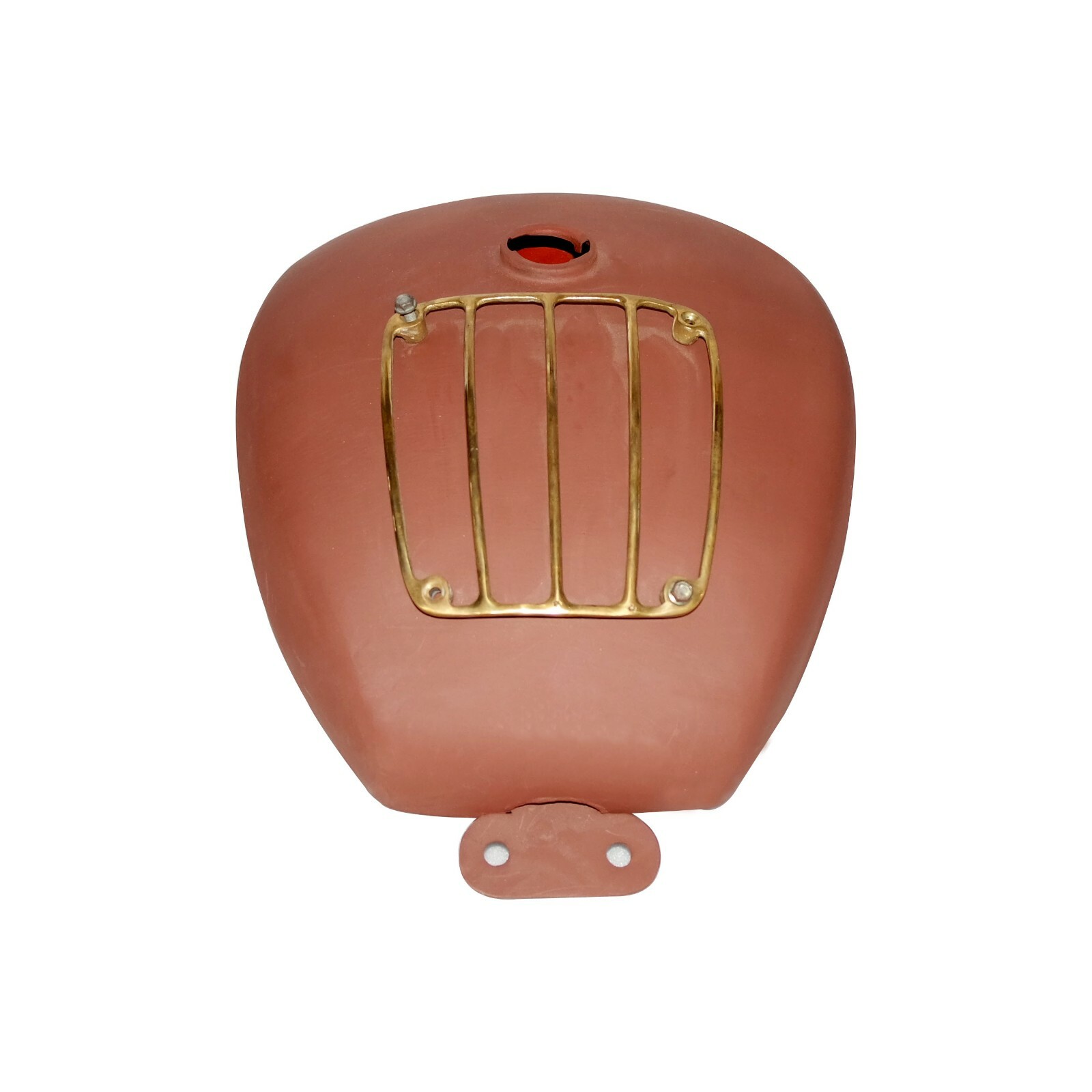 Fits Royal Enfield Classic 500cc EFI Fuel Petrol Gas Tank Raw + Brass Grill 