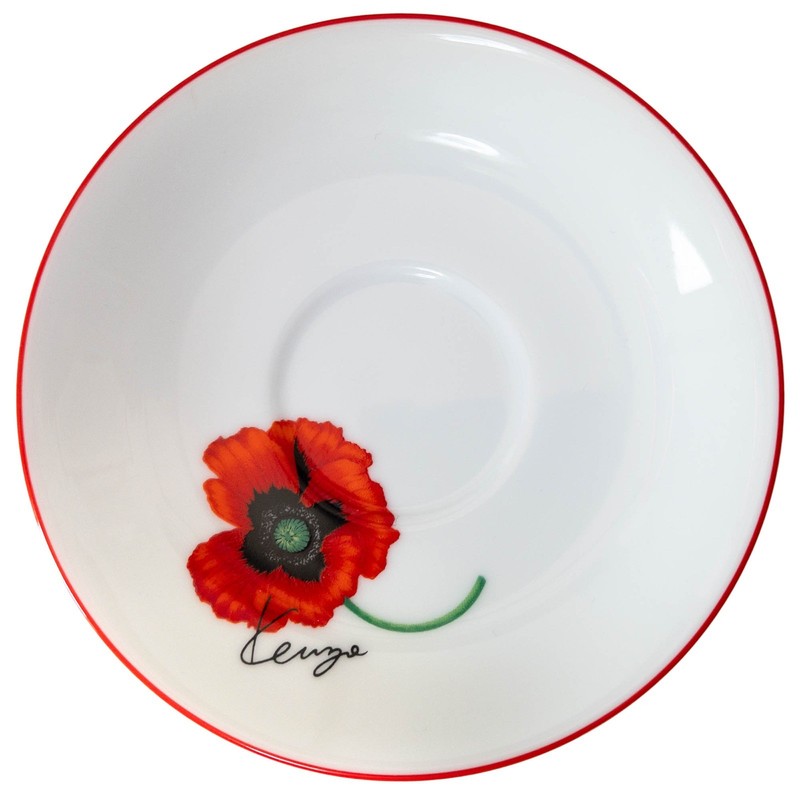Waste(twice) - コニー VTG Set of Two Unused Kenzo Japan Red Poppy Flower Fine