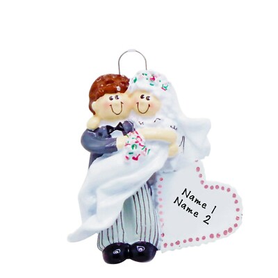 PERSONALIZED Groom Carrying Bride Over Threshold Ornament - 2023 Keepsake Gift