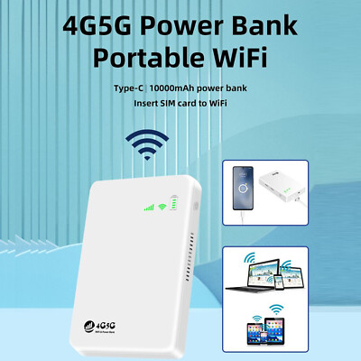 4G LTE Mobile Wireless WiFi Hotspot Router W/ SIM Card Slot 5G Unlocked 300Mbps