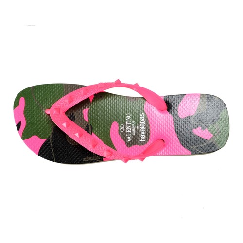VALENTINO GARAVANI VALENTINO GARAVANI BY HAVAIANAS HERREN ROCKSTUD PINK TARNUNG ZEHENTRENNER SCHUHE