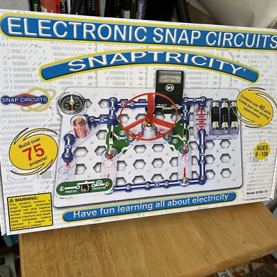 NEW Snap Circuits Snaptricity Electronics Exploration Kit STEM Building SCBE-75
