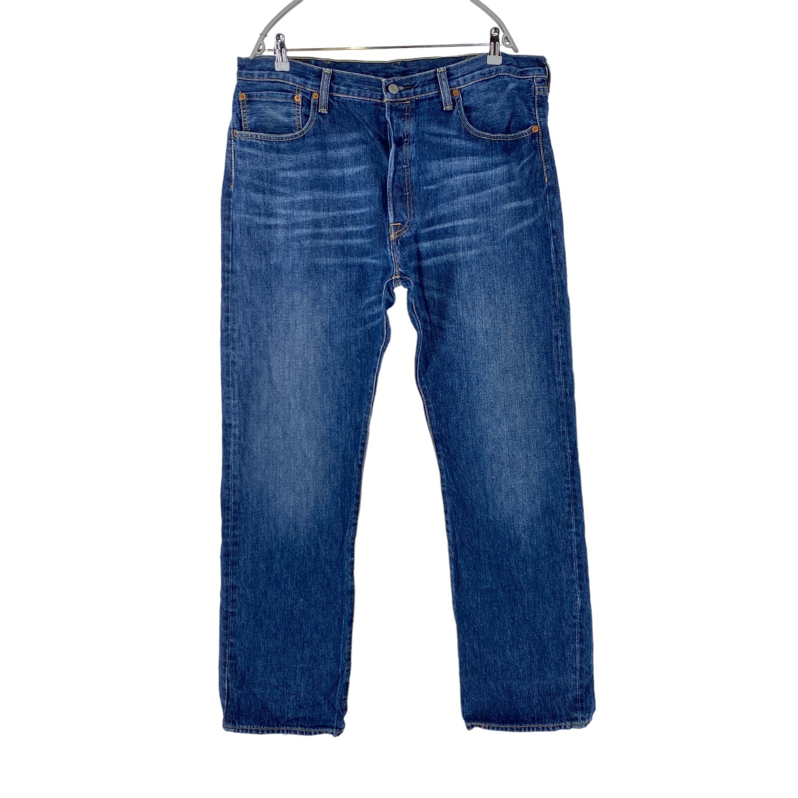 Levi's 501 Blue Original Regular Straight Fit Jeans W38 L32