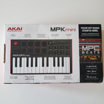 Akai MPK Mini MK3 25-Key Compact Studio USB Keyboard & Pad Controller w Software