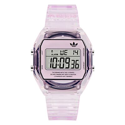 Adidas Unisex Watch Digital Two Crystal Plastic Pink AOST24066