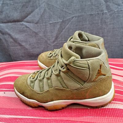 Size 7.5 Women- Nike Air Jordan 11 Retro Olive Green Tan LUX