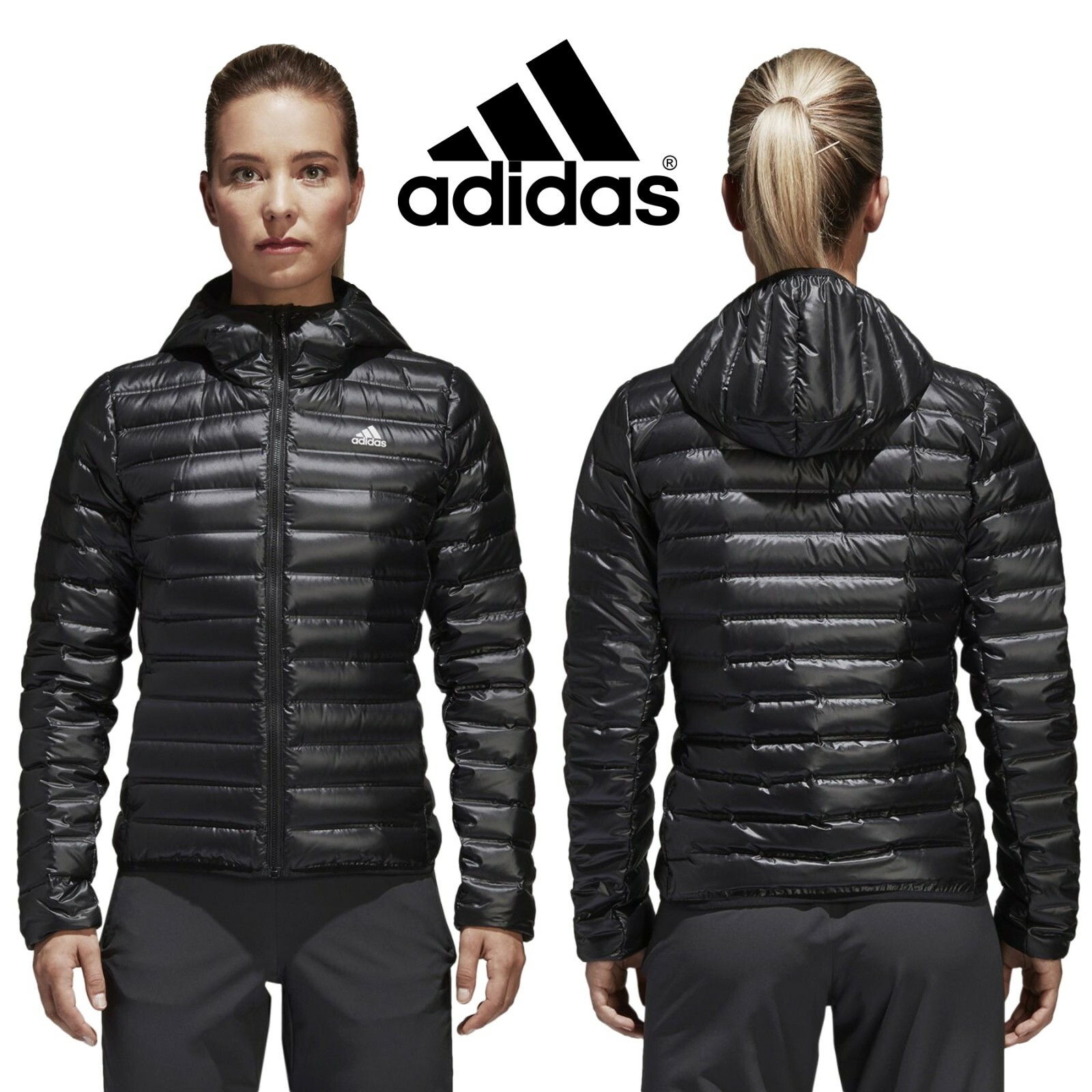 women's adidas varilite hooded jacket