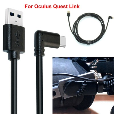 3m Elbow Data Line Ladekabel USB3.1 Gen1 USB-A zu Typ C Für /// Quest Link VR