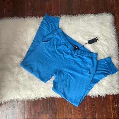 MONROW Pants Cerulean Blue Relaxed Leg Joggers NWT