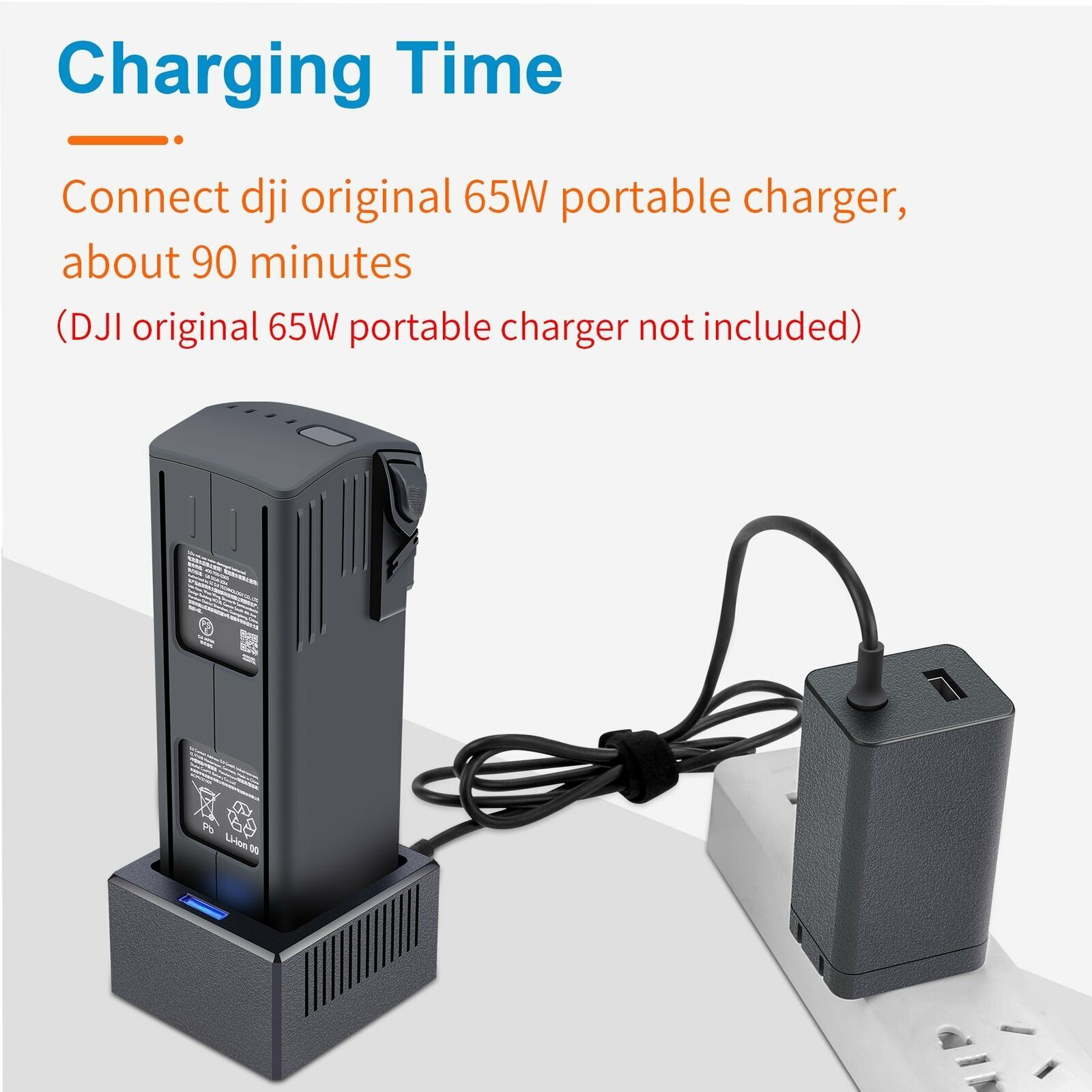 200W Fast Charger Battery Charger Charging Hub for DJI Mavic 3/Mavic 3 Classic