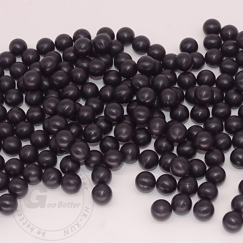 Black Round Solid Rubber Ball Bouncy Balls Training Ball Diameter 2mm - 100mm