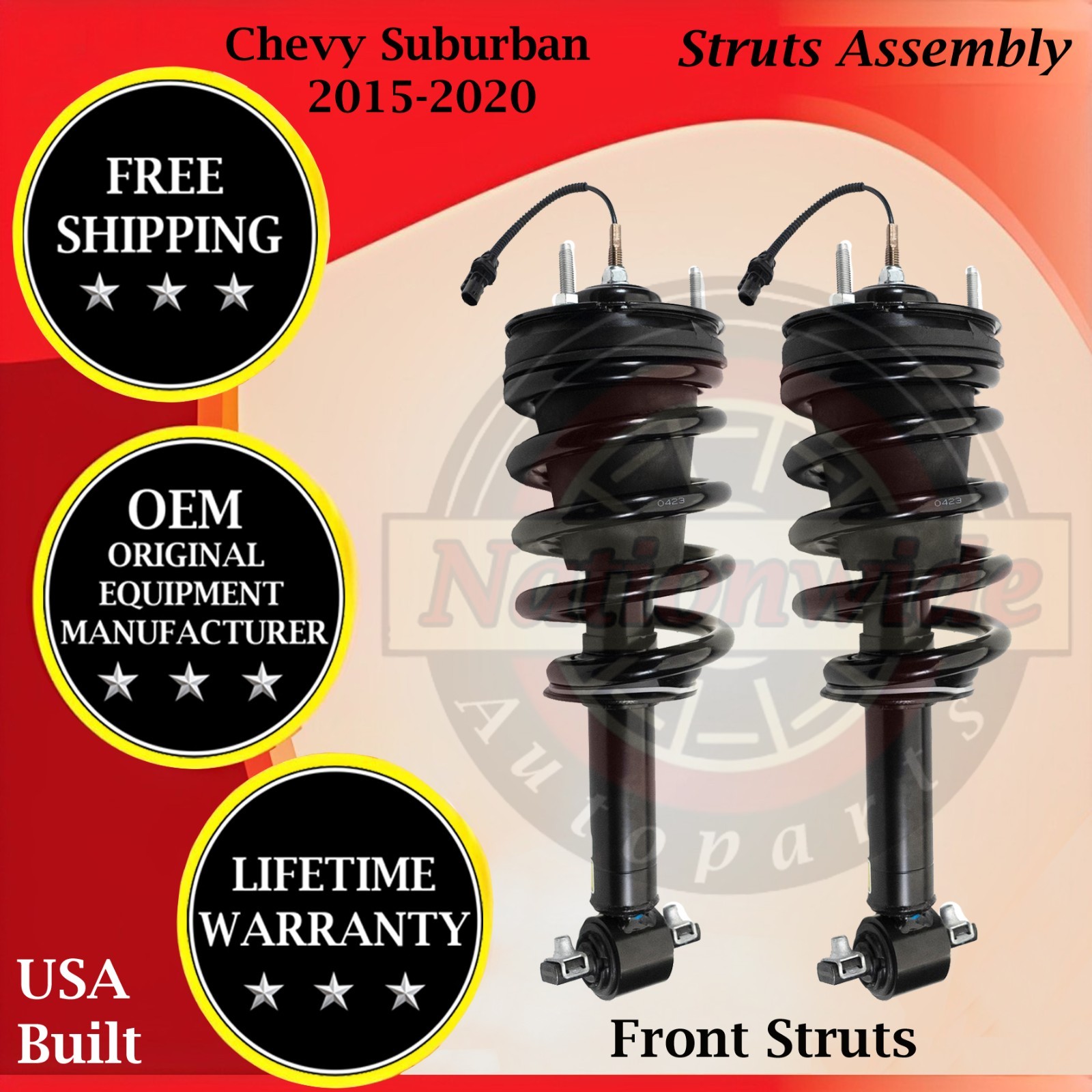Arnott OEM Front Struts Assembly 2015-2020 Chevy Suburban Lifetime Warranty