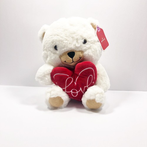 Hallmark Teddy Bear With Heart Pillow Plush 8.5in Stuffed