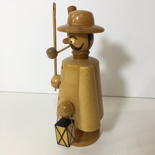 Vintage Erzgebirge Night Watchman German Wood Christmas Incense Smoker GDR