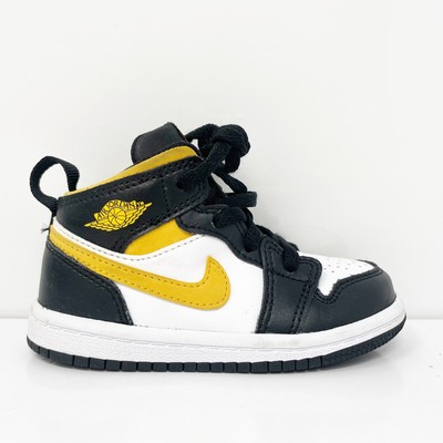 

Черные баскетбольные кроссовки Nike Boys Air Jordan 1 640735-177, размер 7C, Черный, Air Jordan 1