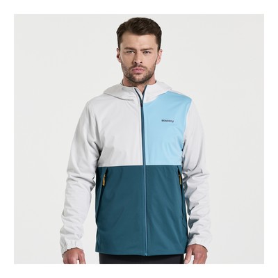 

Saucony Мужская куртка Boulder Drizzle Crystal  Apparel, Хрусталь