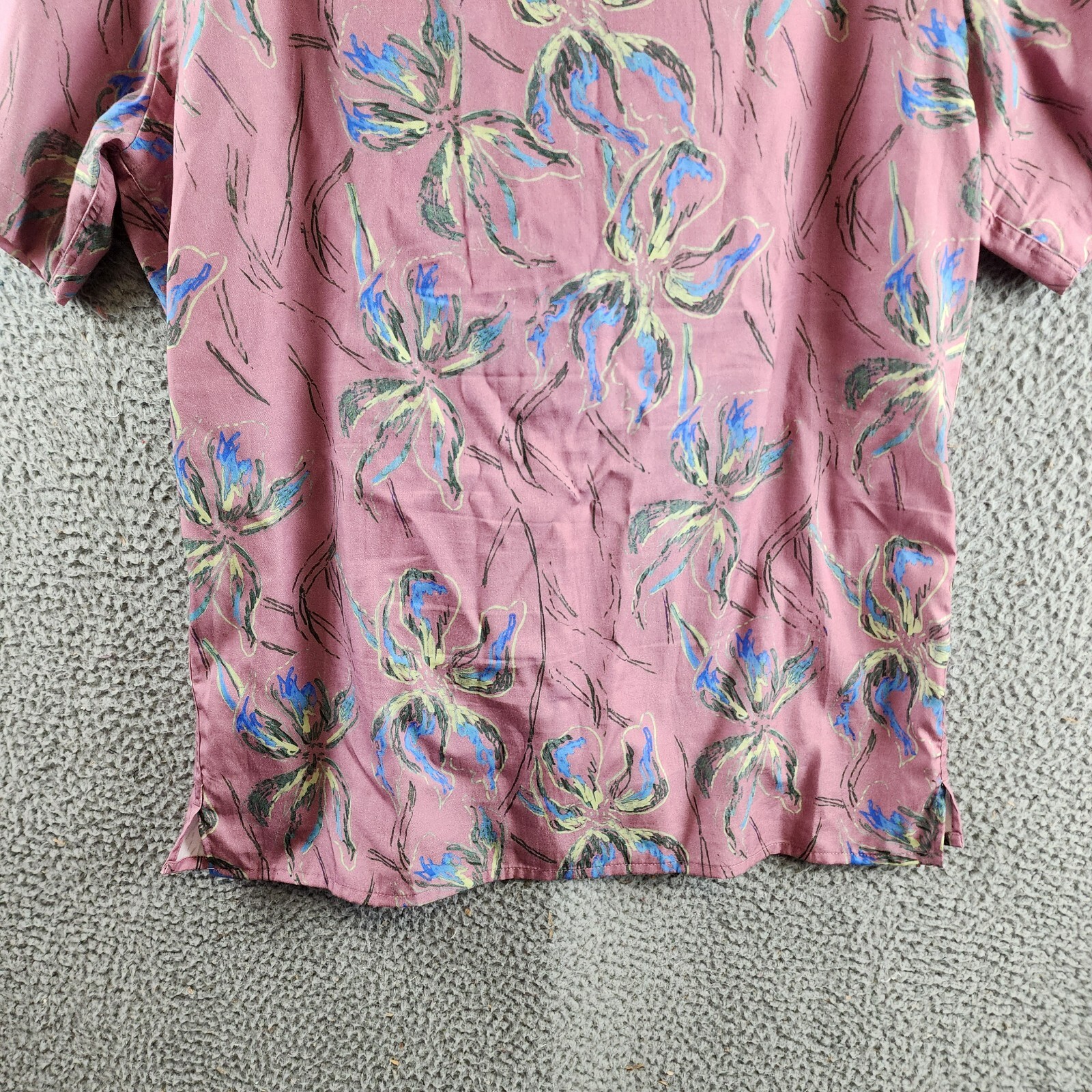 PS by Paul Smith Iris Floral Casual Fit Button Up Shirt Men's M Pink Multi S/S - Picture 11 of 12