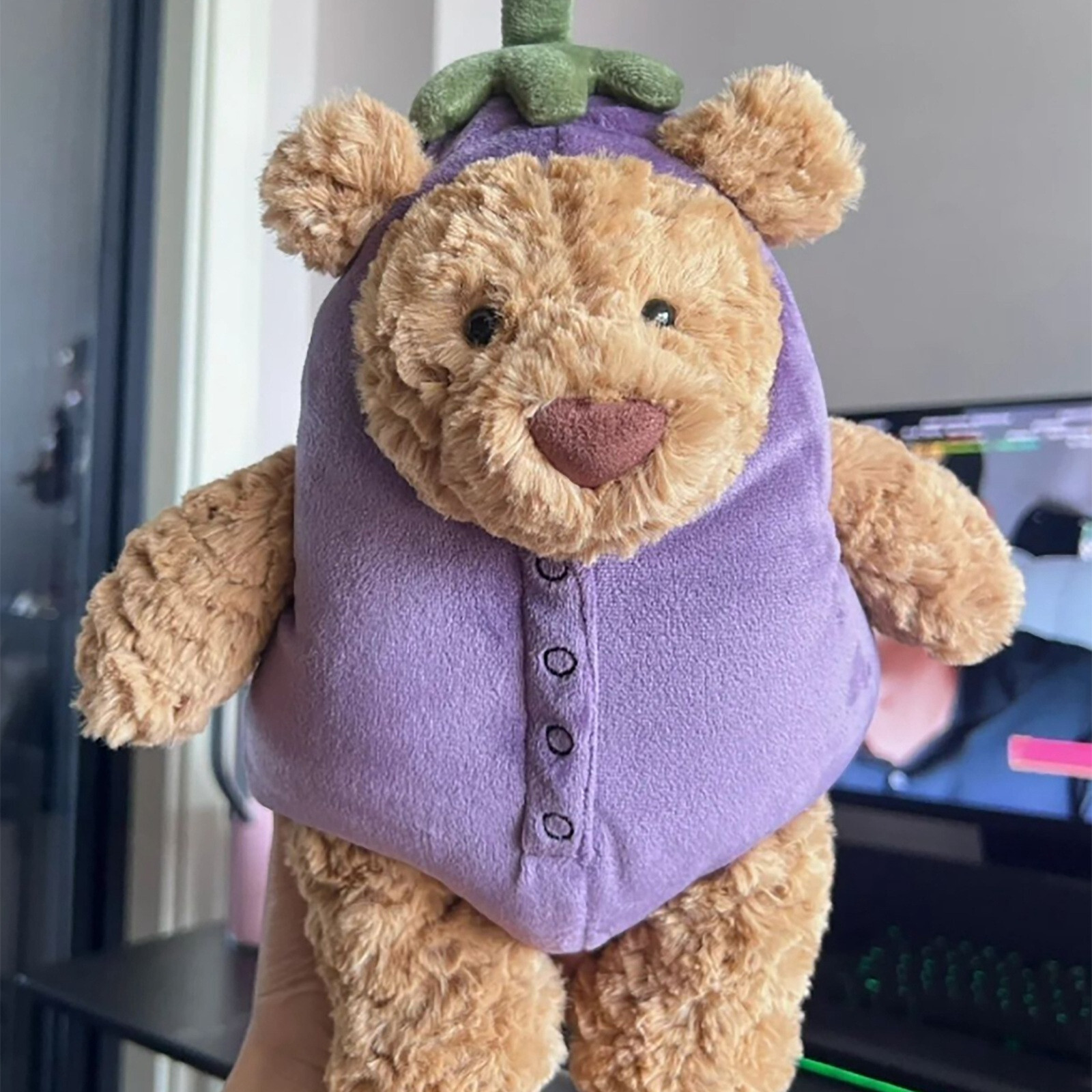  Bartholomew Bear Aubergine ナスくま Bartholomew Bear Aubergine Cute Soft Plush Toy Stuffed