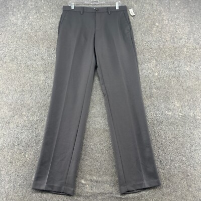 Amazon Essentials 32x34 Grey Chino Slim Fit Straight Leg Polyester Commuter