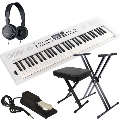 Roland GoKeys 5 Music Creation Keyboard - White KEY ESSENTIALS BUNDLE