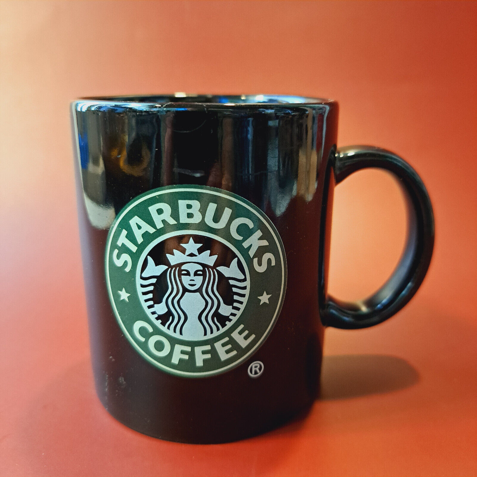 NO COFFEE - NO COFFEE × CLUBHAUS MOCKNECK S/S Black Starbucks Coffee Company Black Mug. 8oz. Double Sided Logo