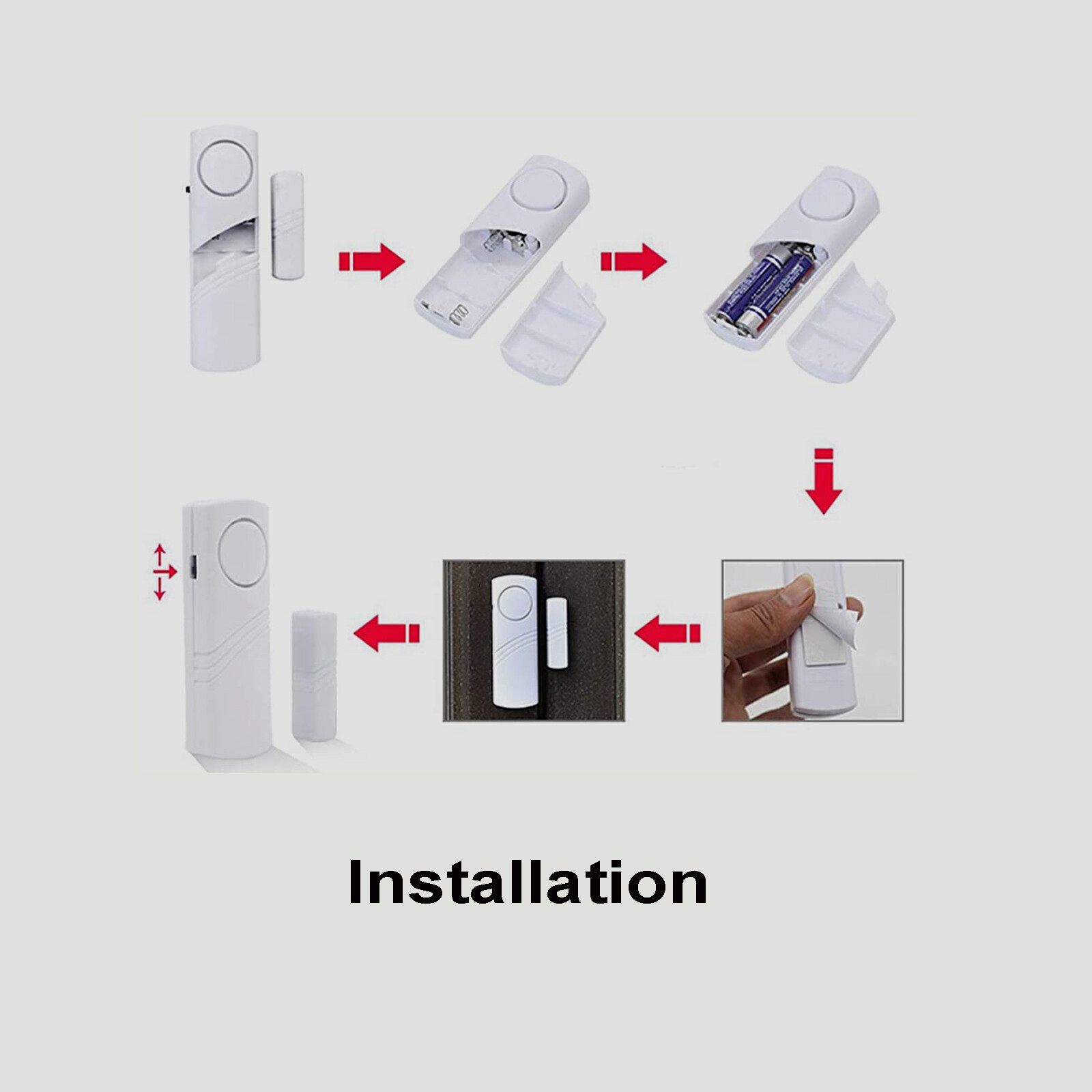 12 Home Safety Burglar Alarm Wireless System Security Device Door Window Sensor