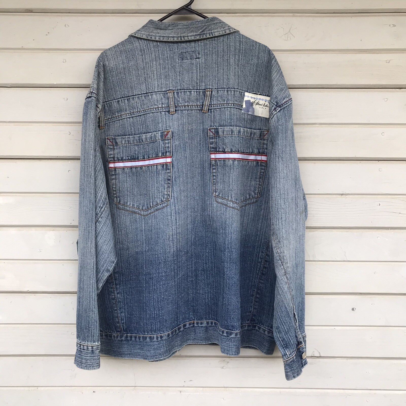 Men's 2XL Denim Jacket Casual Blue 