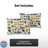 FOCO Los Angeles Rams NFL Retro Standard 2 Pack Pillowcases