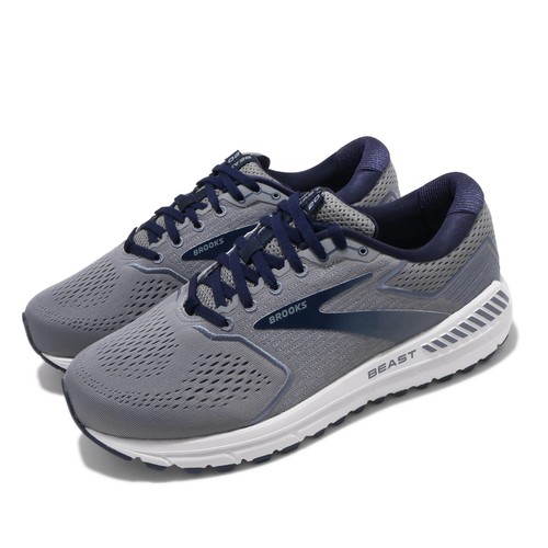 

Мужские кроссовки Brooks Beast 20 Extra Wide Grey Navy White 110327-4E, Beast 20 4e Extra Wide