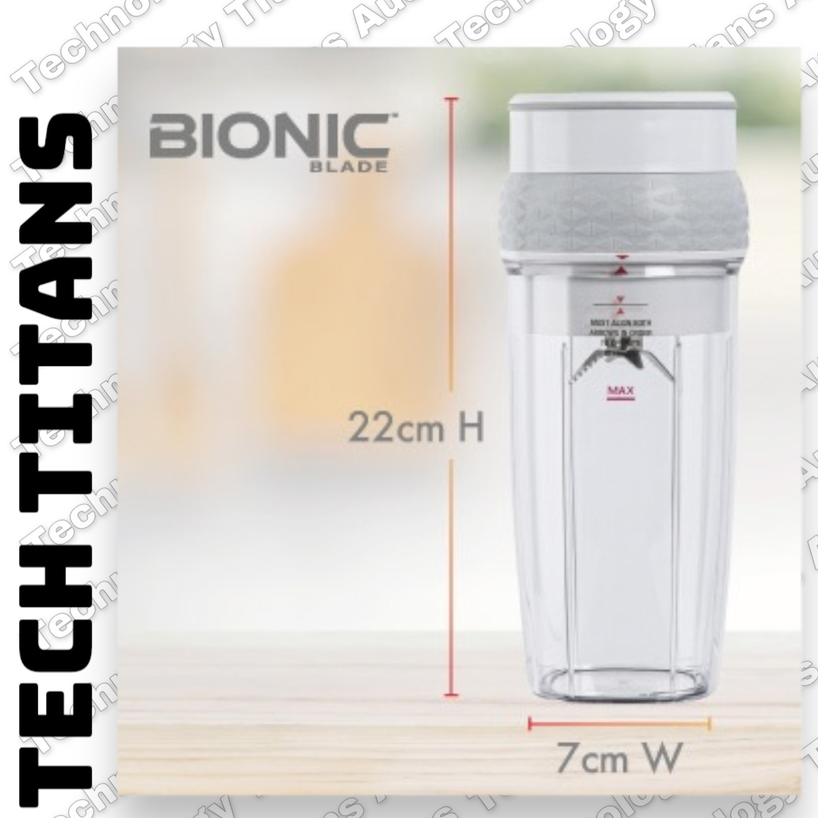 BIONIC BLADE As Seen On TV BLEND ON THE GO Rechargeable HAND HELD Shaker GYM AUS