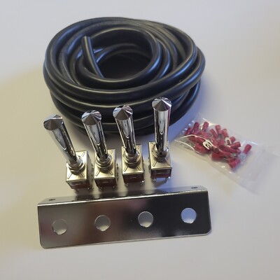 LOWRIDER HYDRAULICS-AIR RIDE SUSPENSION  -FBSS  4-switch kit W/17  KIT not wired