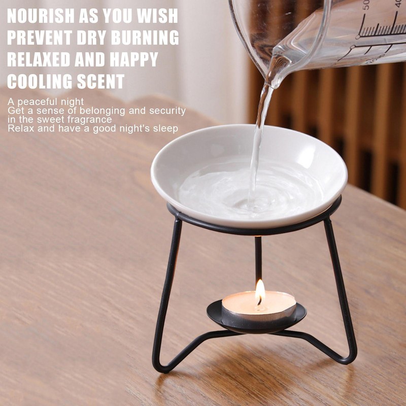 Essential Oil Burner Wax Melt Candle Tealight Holder Fragrance Warmer Aroma