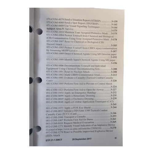 USGI Army Warrior Skills Level 1. Soldier's Task Manual 