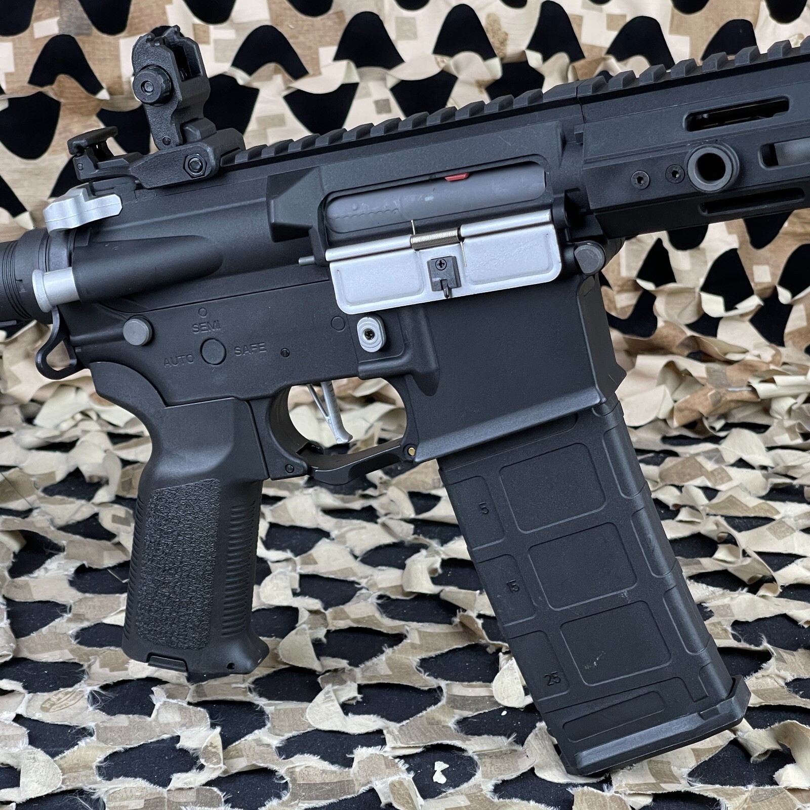 Lancer Tactical Gen 2 Hellion M-LOK 7" Core Series AEG Airsoft Gun -Black/Silver