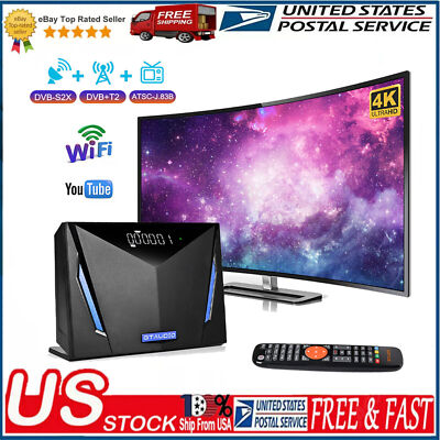 4K UHD FTA DVB-S2/S2X/T2/ATSC Satellite Receiver Combo Tuner PVR SAT TV Receiver
