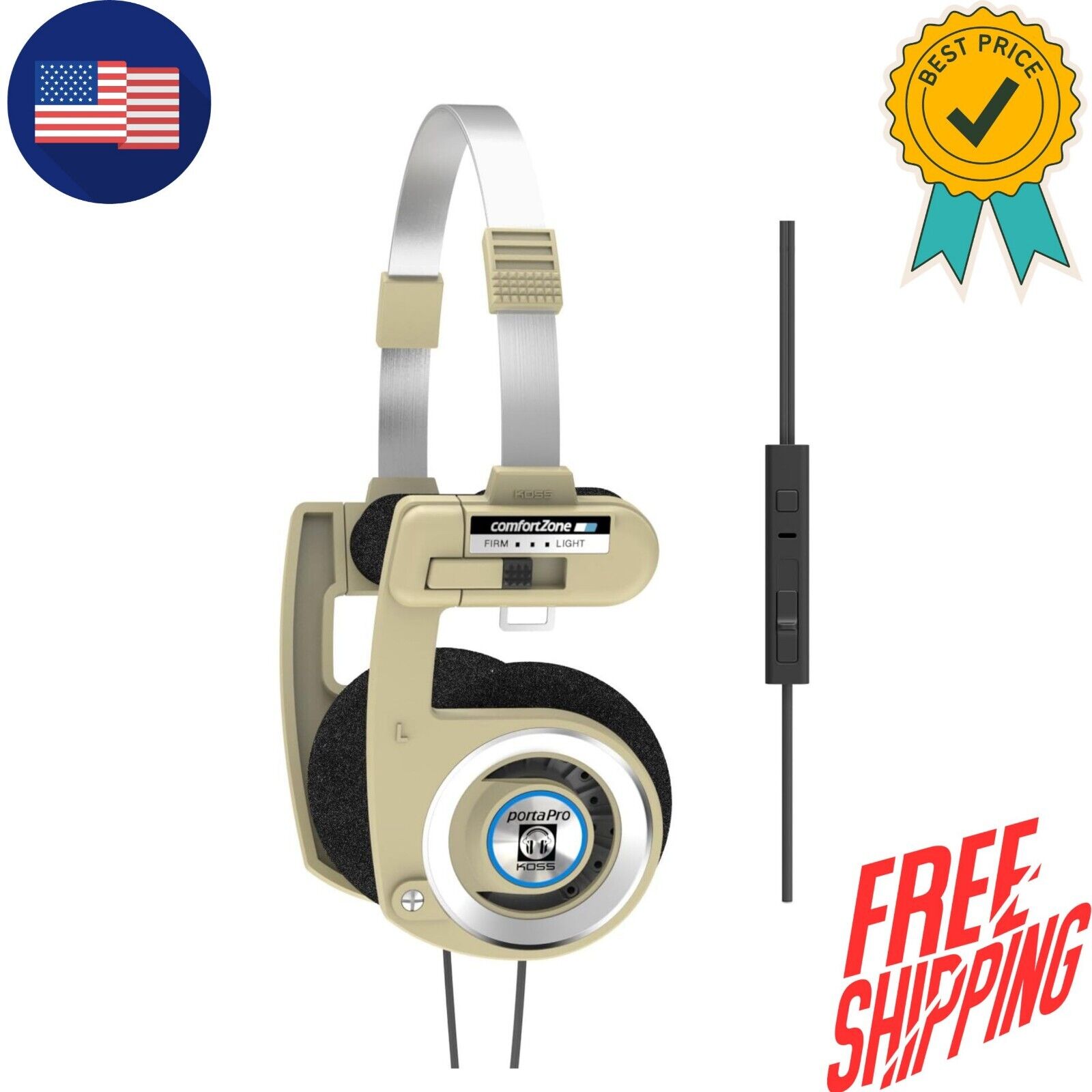 Koss Porta Pro Limited Edition Rhythm Beige On-Ear Koss Porta Pro Limited Edition Rhythm Beige On-Ear